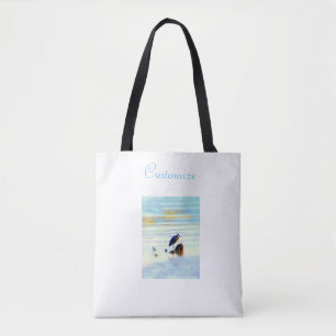 great blue heron tote bag