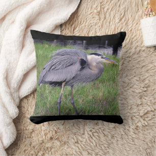 Great Blue Heron's Territory Cushion