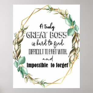 Great Boss Gold Scripture  Poster
