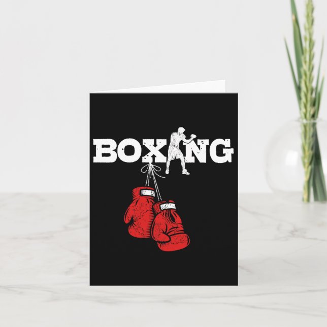 Great Boxing Gift Boxing Women Men Amateur Boxers  Card (Front)