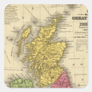 Great Britain and Ireland Square Sticker