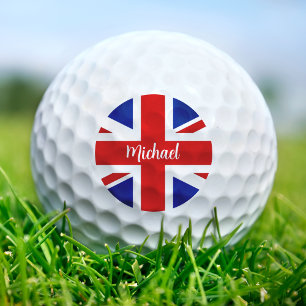 Great Britain British UK United Kingdom Flag Name Golf Balls