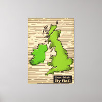 Great Britain By Rail travel poster