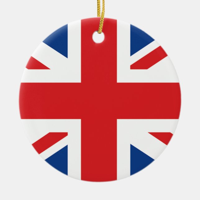 Great Britain Ceramic Tree Decoration (Front)
