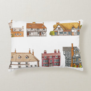 Great Britain. Countryside houses Decorative Cushion