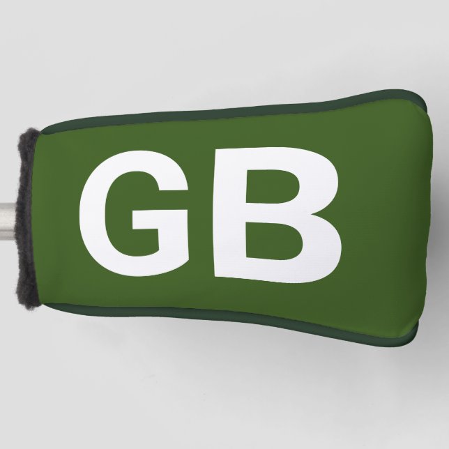 Great Britain Euro/ Green Golf Head Cover (Front)