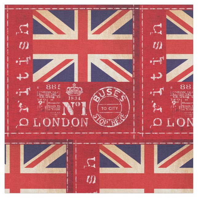 Great Britain Fabric (Close Up)