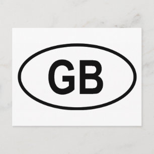 Great Britain "GB" Postcard