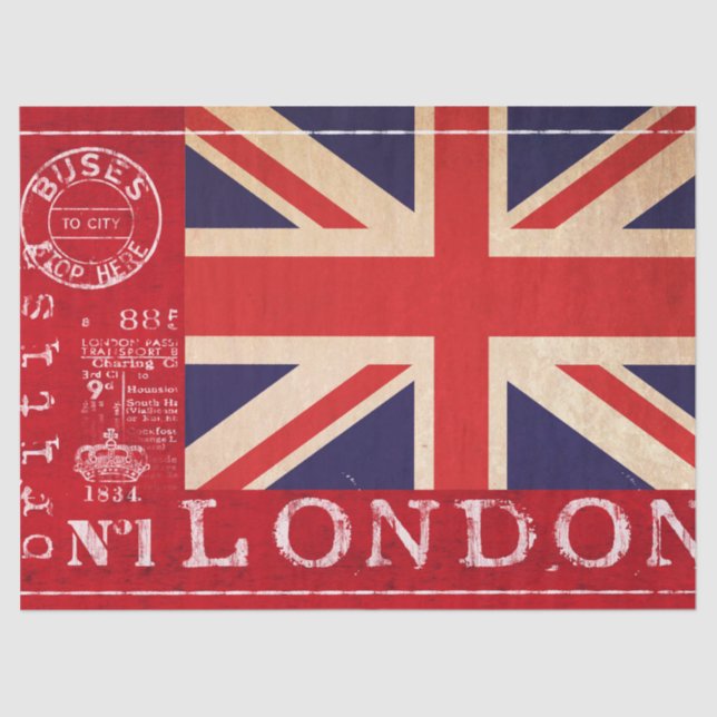 Great Britain Tissue Paper (Front)
