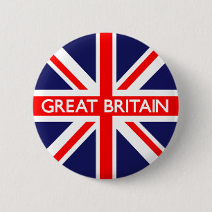 Great Britain UK Flag 6 Cm Round Badge