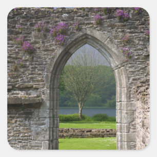 Great Britain, United Kingdom, Scotland. Ruins Square Sticker