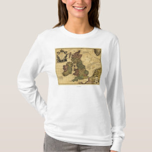 Great BritainPanoramic MapGreat Britain T-Shirt