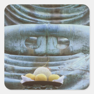 Great Buddha Detail, Kotokuji Temple, Kamakura, Square Sticker