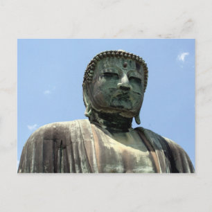 great buddha face postcard