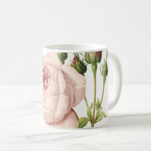 great cabbage-leaved rose by Redouté Coffee Mug