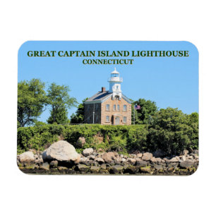 Great Captain Island Lighthouse, CT Photo Magnet