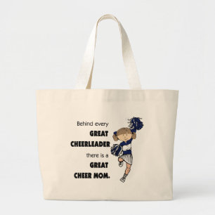 Great Cheer Mum-brown Large Tote Bag