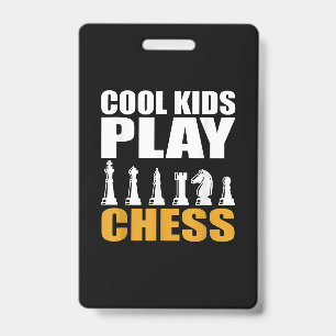 Great Chess Kids Chess Piece Girls Boys ID Badge