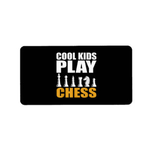 Great Chess Kids Chess Piece Girls Boys Label