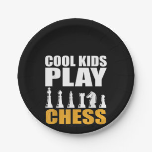 Great Chess Kids Chess Piece Girls Boys Paper Plate