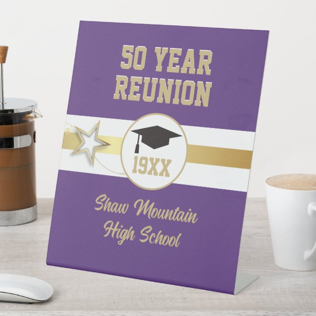 Great Choice! Any year Class Reunion Pedestal Sign (In SItu)