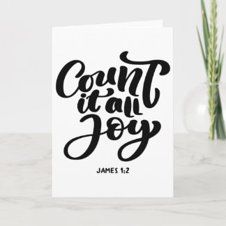 Great Christian count It All Joy  Card