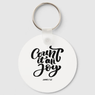 Great Christian count It All Joy Key Ring