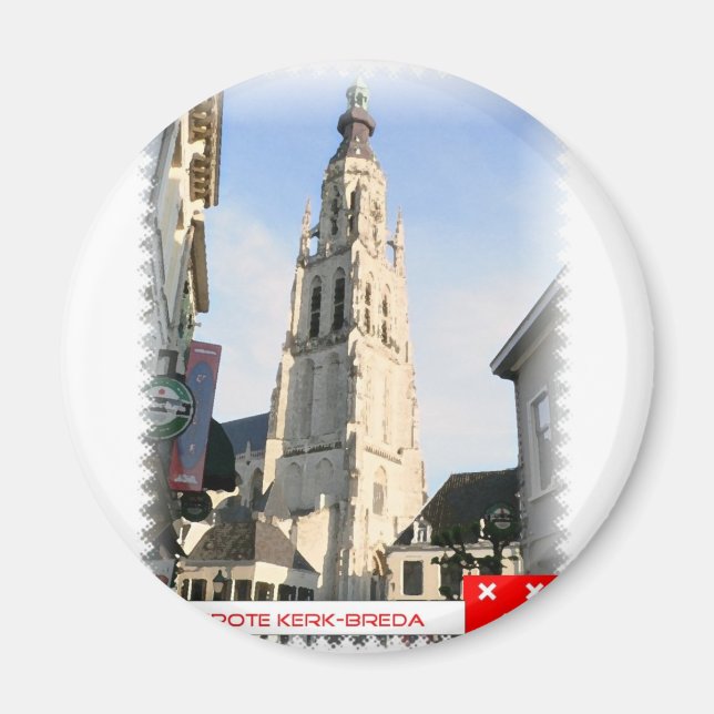 Great Church, Breda, the Netherlands Magnet (Front)