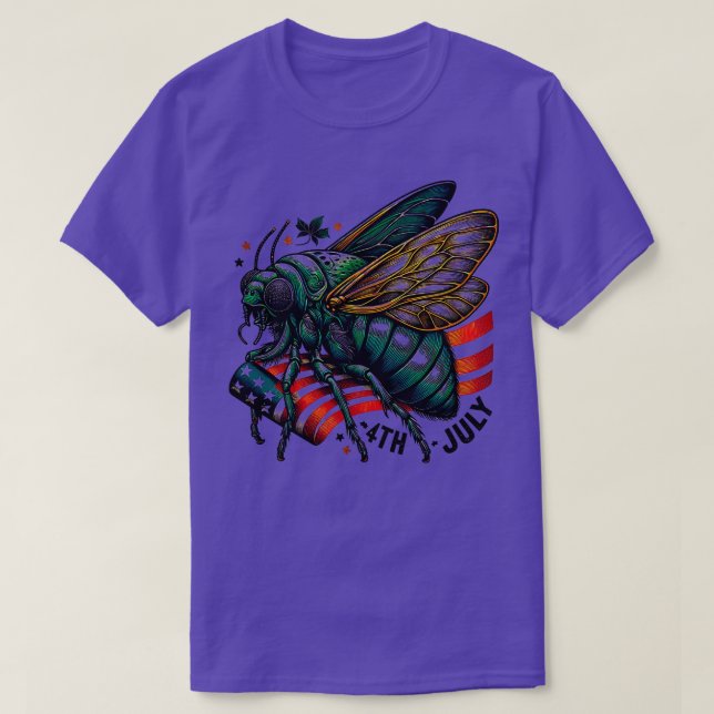 Great Cicada 4th july Comeback Tour 2024 Chicago I T-Shirt (Design Front)