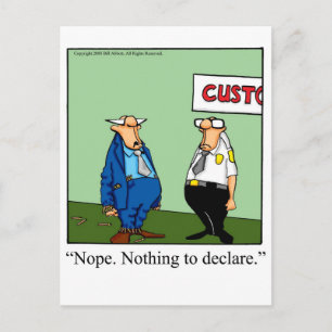 Great Cigar Gift With a Sense of Humour! Postcard