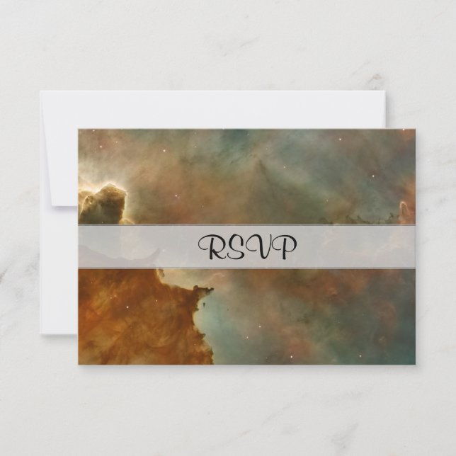 Great Clouds of the Corina Nebula RSVP Card (Front)