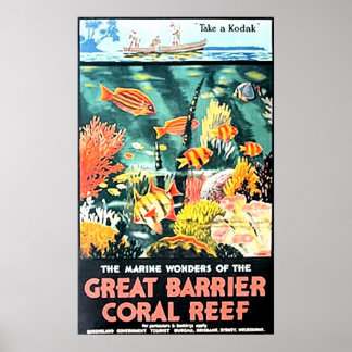 Great coral barrier reef poster