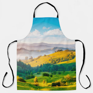 Great countryside landscape in morning light. Loca Apron