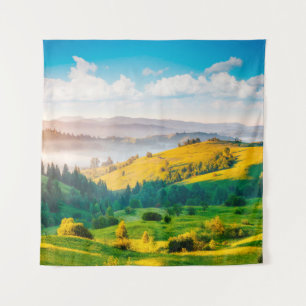 Great countryside landscape in morning light. Loca Tapestry