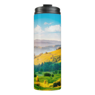 Great countryside landscape in morning light. Loca Thermal Tumbler