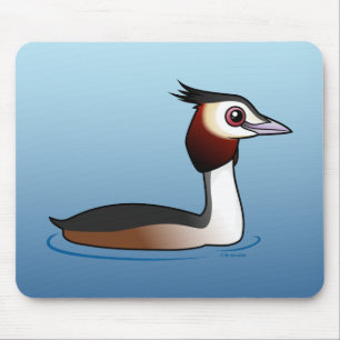 Great Crested Grebe Mouse Pad