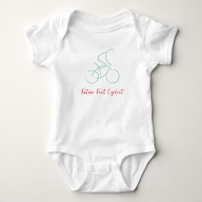 Great cyclers template design, custom template baby bodysuit (Front)