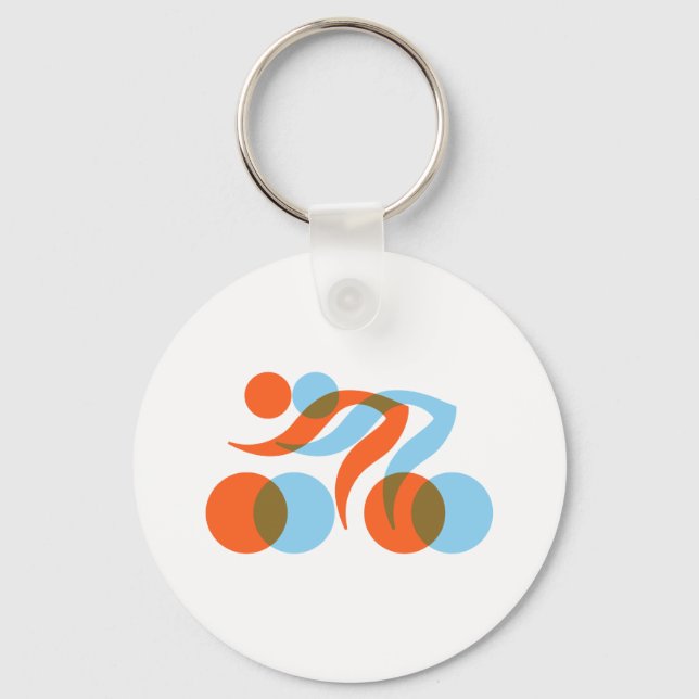  Great cyclers template design, custom template Key Ring (Front)