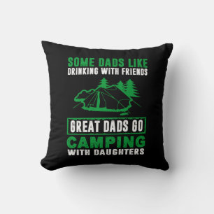 Great Dads Camping With Daughters Cushion