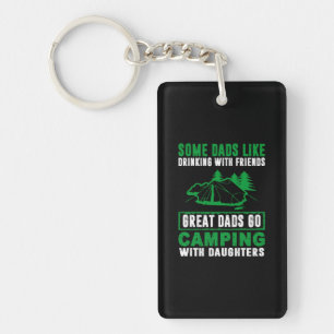 Great Dads Camping With Daughters Key Ring