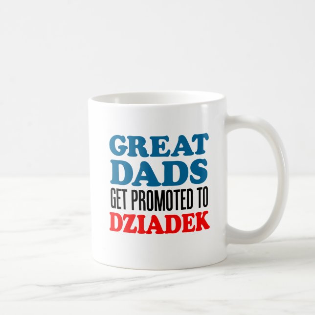 Great Dads Promoted To Dziadek Mug (Right)