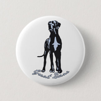 Great Dane 6 Cm Round Badge