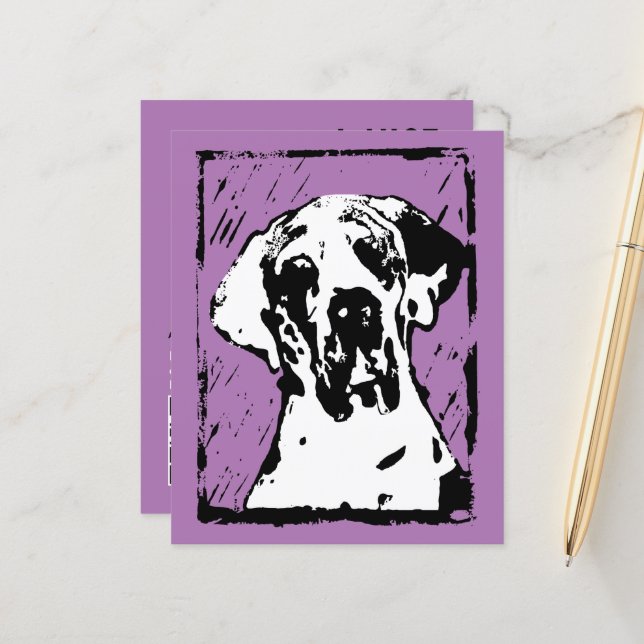 Great Dane announcing cards QR code (Front/Back In Situ)