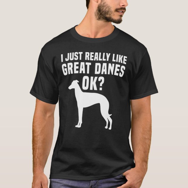 Great Dane Apparel Great  Dog Owners Design T-Shirt (Front)