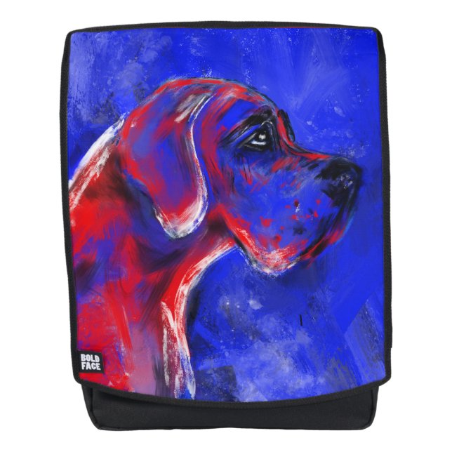 Great Dane Art Backpack (Front)