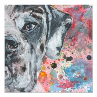 Great Dane art Photo Print