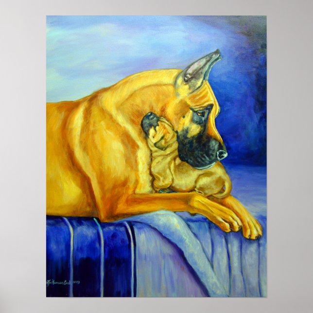 Great Dane Art Wall PRINT (Front)