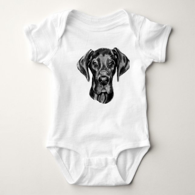 Great Dane Baby outfit Baby Bodysuit (Front)