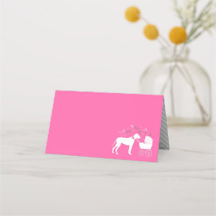 Great Dane Baby Shower Place Card