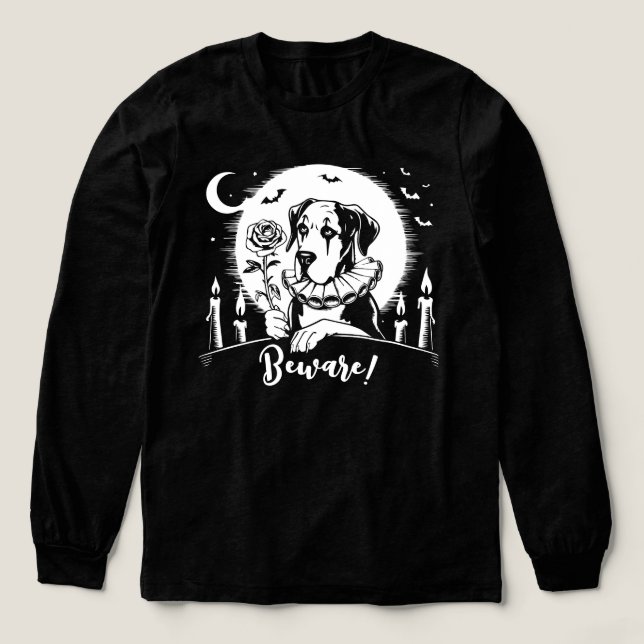 Great Dane "BEWARE" Tri-Blend Shirt (Design Front)
